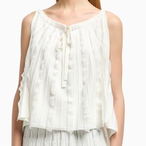 Emporio Armani ruched viscose knit top
